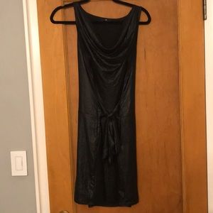 Shiny black gap dress